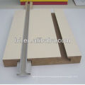 White Melamine Slotted MDF Board With Alu Bar